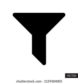 Filter vector icon in flat style design for website design, app, UI, isolated on white background. EPS 10 vector illustration file format.