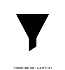 Filter vector icon, funnel symbol. Simple, flat design for web or mobile app
