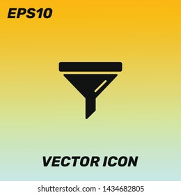 Filter vector icon illustration. Ui/Ux. Premium quality.