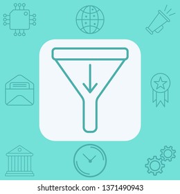 Filter vector icon sign symbol