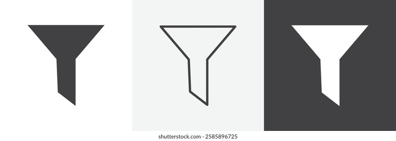 Filter vector icons collection graphic designs for ui designs