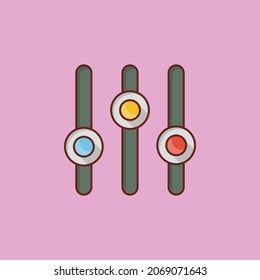 filter Vector illustration on a transparent background. Premium quality symbols. Vector Line Flat color  icon for concept and graphic design.