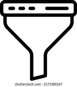 ilustración del vector de filtro en un fondo transparente. Símbolos de calidad superior. Iconos vectoriales de línea delgada para el diseño de conceptos y gráficos. 

