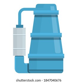 Filter water pump icon. Cartoon of filter water pump vector icon for web design isolated on white background