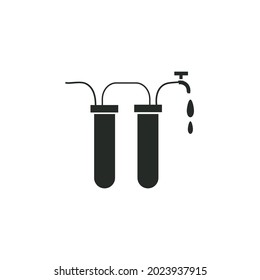 Filter water vector icon logo design
