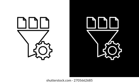Weißes Symbolset filtern