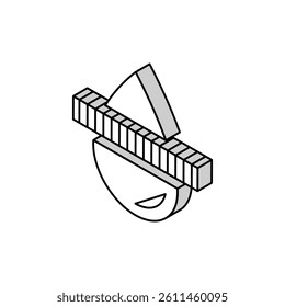 filtered water isometric icon vector. filtered water sign. isolated symbol illustration