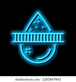 filtered water neon light sign vector. filtered water illustration