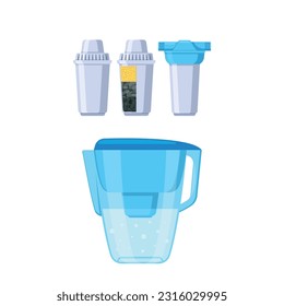 Filtered Water Pitcher, Convenient And Efficient Way To Enjoy Clean Purified Water. Removes Impurities And Contaminants