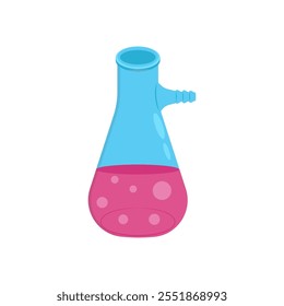 Filtering Flask Flat Icon, Vector illustration