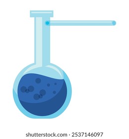 filtering flask laboratory equipment isolated