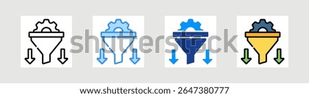 Filtering Icon Collection Set Multiple Style