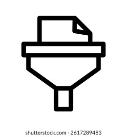 Filtering Icon Vector Symbol Design Illustration