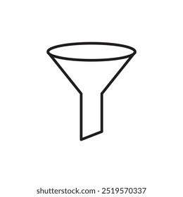 Icono de línea de filtro. Ilustración vectorial. EPS10