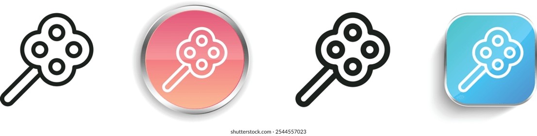 ícone filtros. Design fino, linear, regular e estilo botão isolado no fundo branco