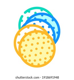 filters set color icon vector. filters set sign. isolated symbol illustration