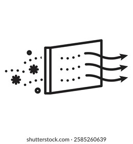 Filtraion Icon Isolated flat vector in outline