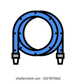 filtrate pool hose color icon vector. filtrate pool hose sign. isolated symbol illustration