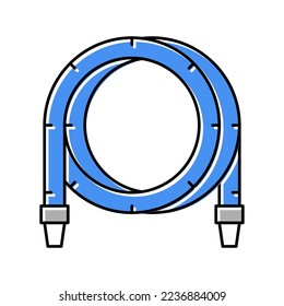 filtrate pool hose color icon vector. filtrate pool hose sign. isolated symbol illustration