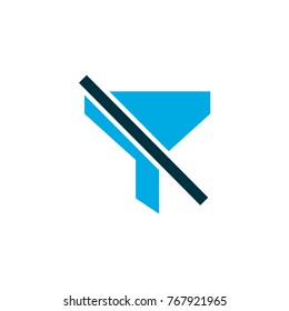 Filtration icon colored symbol. Premium quality isolated no filter element in trendy style.