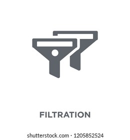 Filtration icon. Filtration design concept from Drinks collection. Simple element vector illustration on white background.