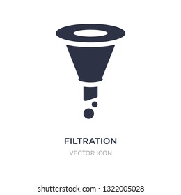 filtration icon on white background. Simple element illustration from Alcohol concept. filtration sign icon symbol design.