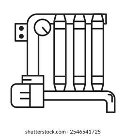 Filtration icon vector on white background