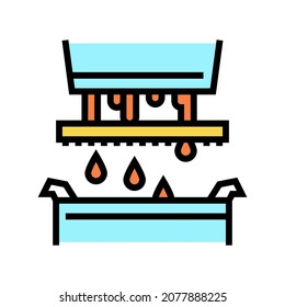 filtration maple syrup color icon vector. filtration maple syrup sign. isolated symbol illustration
