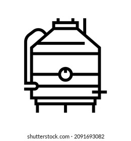 filtration olive line icon vector. filtration olive sign. isolated contour symbol black illustration