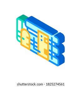 filtration system supply isometric icon vector. filtration system supply sign. isolated symbol illustration