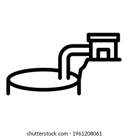 Filtration tank icon. Outline Filtration tank vector icon for web design isolated on white background