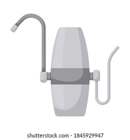 Filtration tank vector icon.Cartoon vector icon isolated on white background filtration tank.
