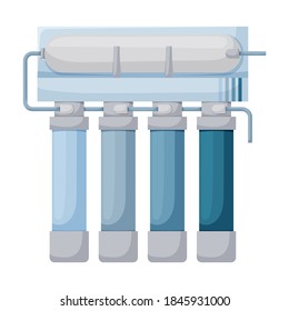 Filtration tank vector icon.Cartoon vector icon isolated on white background filtration tank.