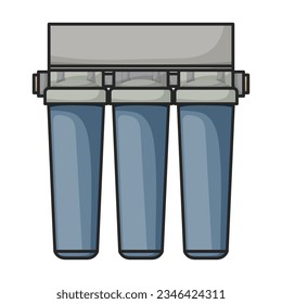 Filtration tank vector icon.Color vector icon isolated on white background filtration tank.