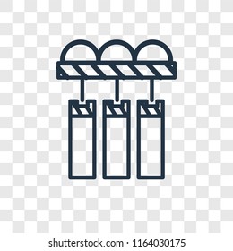 Filtration vector icon isolated on transparent background, Filtration logo concept