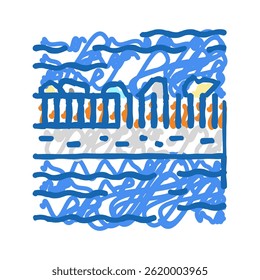 filtration water doodle icon sketch vector. filtration water sign. isolated symbol illustration