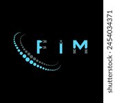FIM letter logo abstract design. FIM unique design. FIM.
