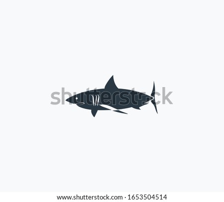 Fin icon isolated on clean background. Fin icon concept drawing icon in modern style. Vector illustration for your web mobile logo app UI design.