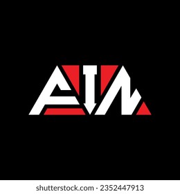 FIN triangle letter logo design with triangle shape. FIN triangle logo design monogram. FIN triangle vector logo template with red color. FIN triangular logo Simple, Elegant, and Luxurious design.