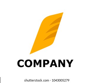 fin or wing logo design illustration for any business company corporate industry