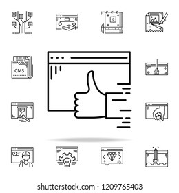 final approve icon. Web development icons universal set for web and mobile