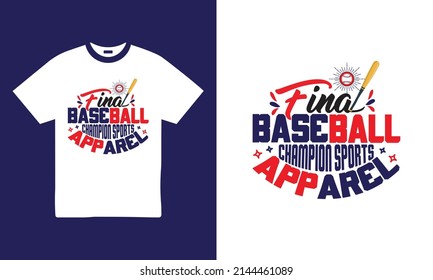 Final Baseball championship Tshirt Design