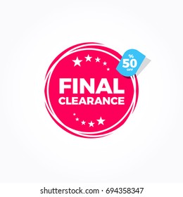 Final Clearance 50% Off Label