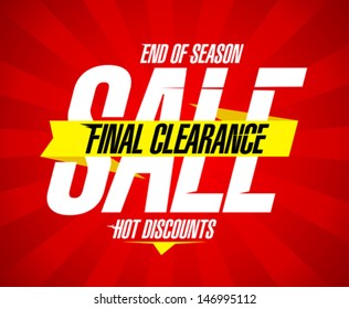 Final clearance sale design template