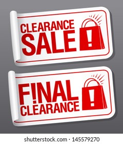 Final clearance sale stickers.