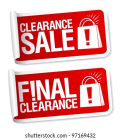 Final clearance sale stickers.