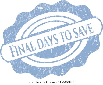 Final days to save grunge seal
