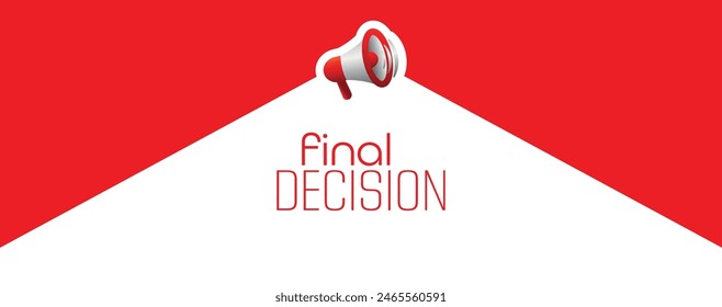 final decision text on white background