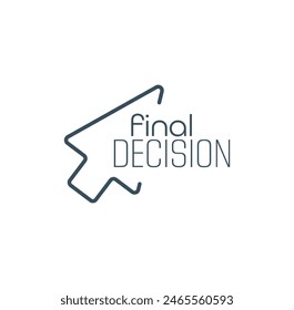 final decision text on white background