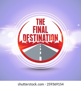 The final destination. EPS10, RGB.